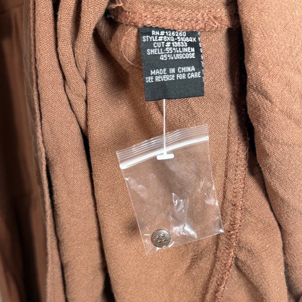Velvet Heart Brown Tiered Midi Dress Size 2X NWOT - Picture 4 of 5